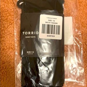 NWT Torrid Sheer Black Tights